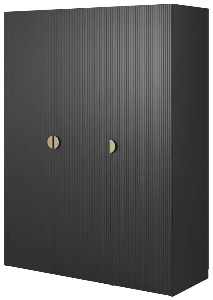 Dulap de haine Moonie VII (negru + alb). 1099631
