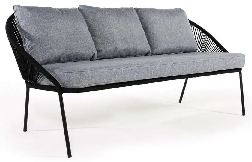 Canapea de grădină cu 3 locuri Bonami Selection North, negru