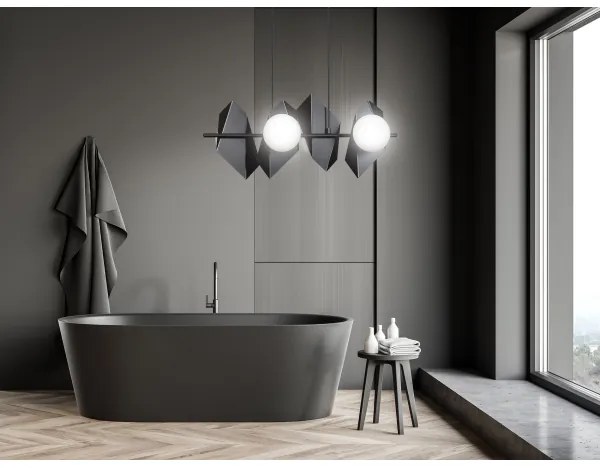 Lustră pe cablu DRIFTON 4xE14/10W/230V negru