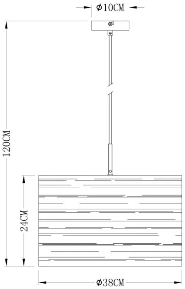 Globo 15342 - Lustră pe cablu TUNNO 1xE27/40W/230V