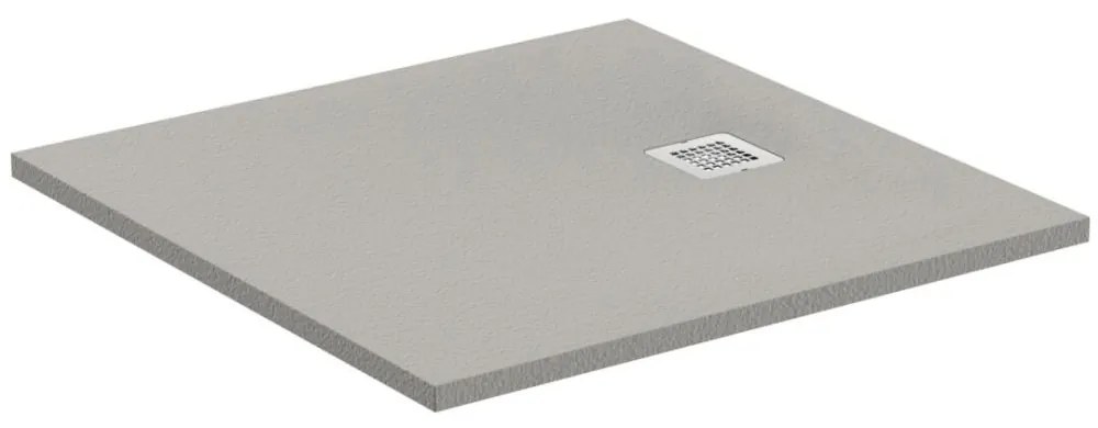 Cadita dus compozit 80x80 cm Ideal Standard Ultra Flat S, gri asfaltic Gri asfaltic, 800x800 mm