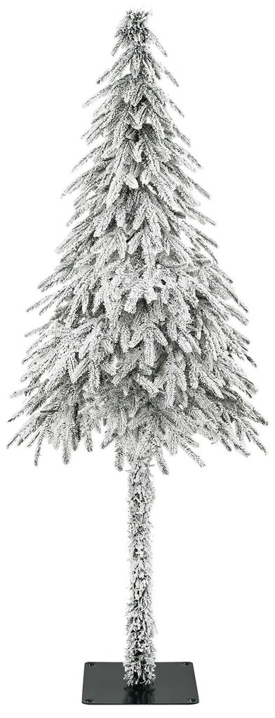 vidaXL Brad de Crăciun artificial cu suport Alb 71 x 71 x 150 cm