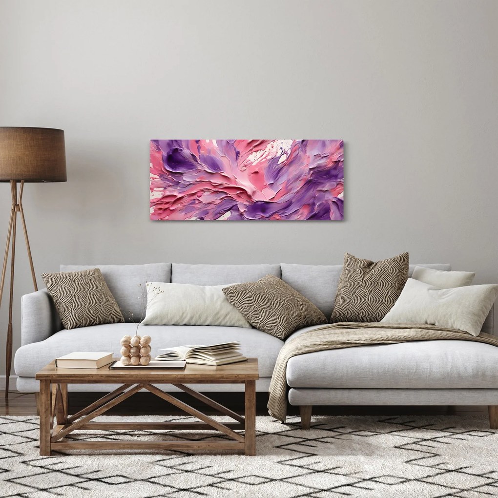 Tablou - Abstracție romantică (120x50 cm)