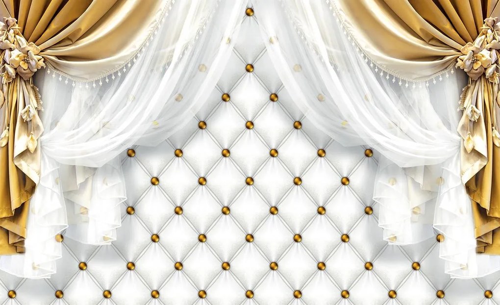 Fototapet - Cortina de aur (254x184 cm)