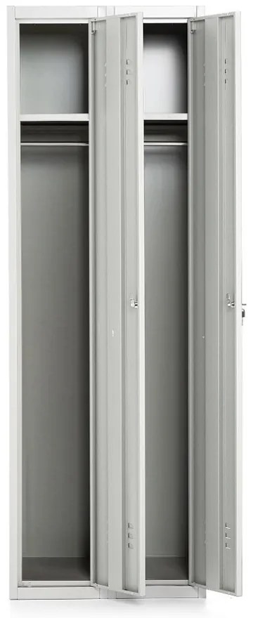 Dulap metalic, 60 x 50 x 180 cm, blocare, gri deschis - ral 7035