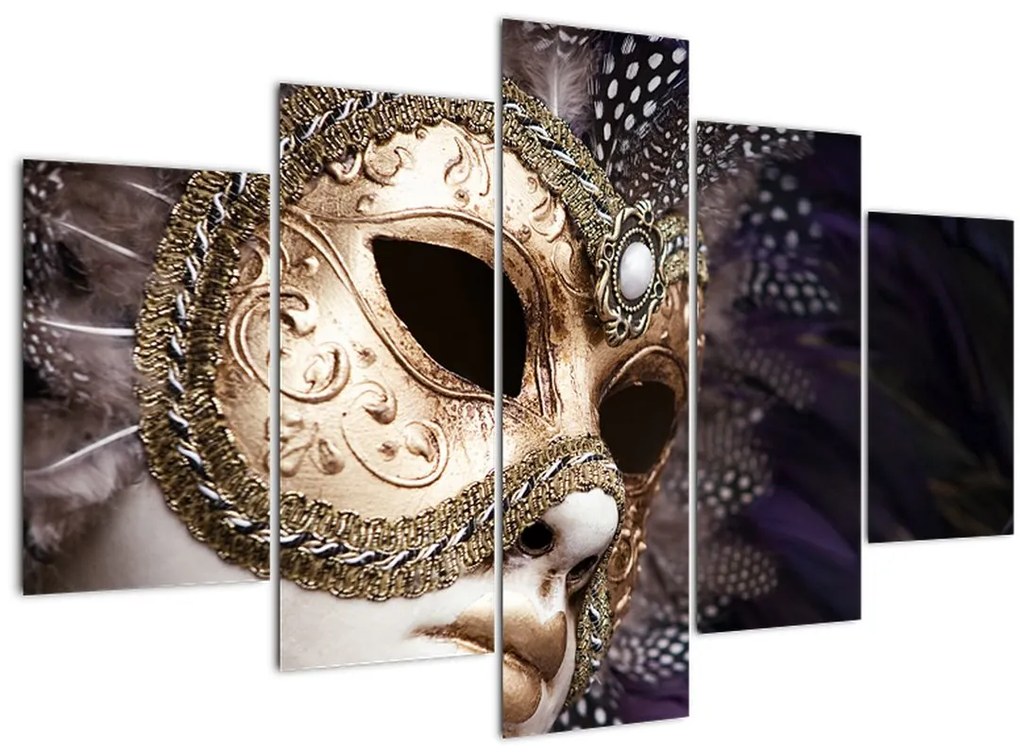 Tablou cu statuie cu masca (150x105 cm)