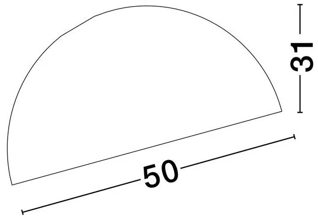 Lustra aplicata design decorativ GEA negru/auriu D-50cm