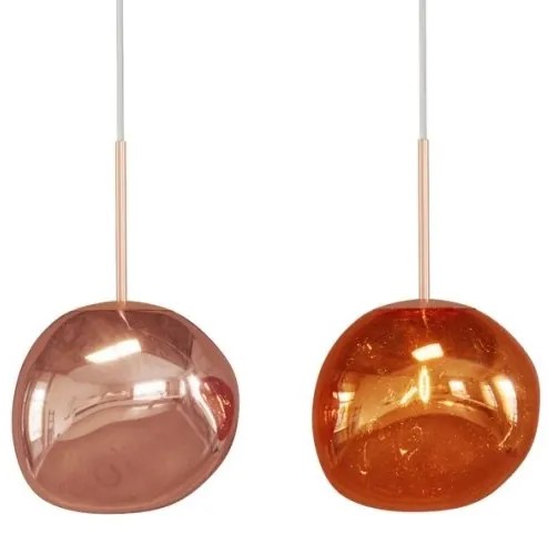 Lustra, Pendul modern cu glob sticla cupru LIQUID DIAMOND 20cm