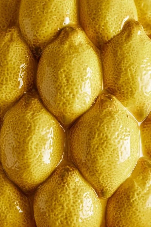 Vază galbena din ceramica, Ø22cm,"Limone"