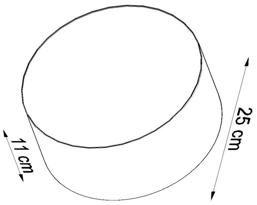 Plafonieră Nisa Lampi Atis, negru