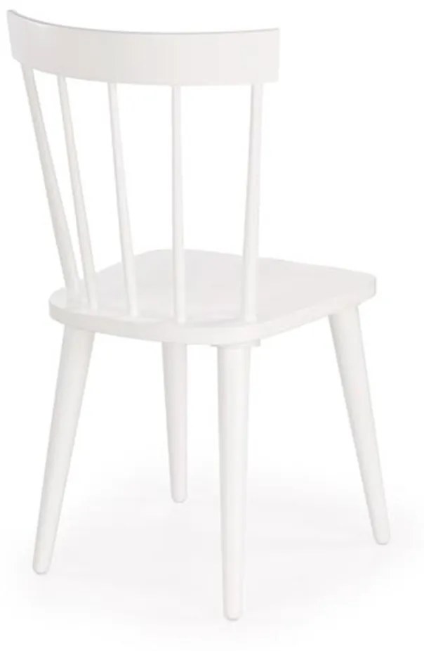 Scaun lemn Barkley alb - H 89 cm