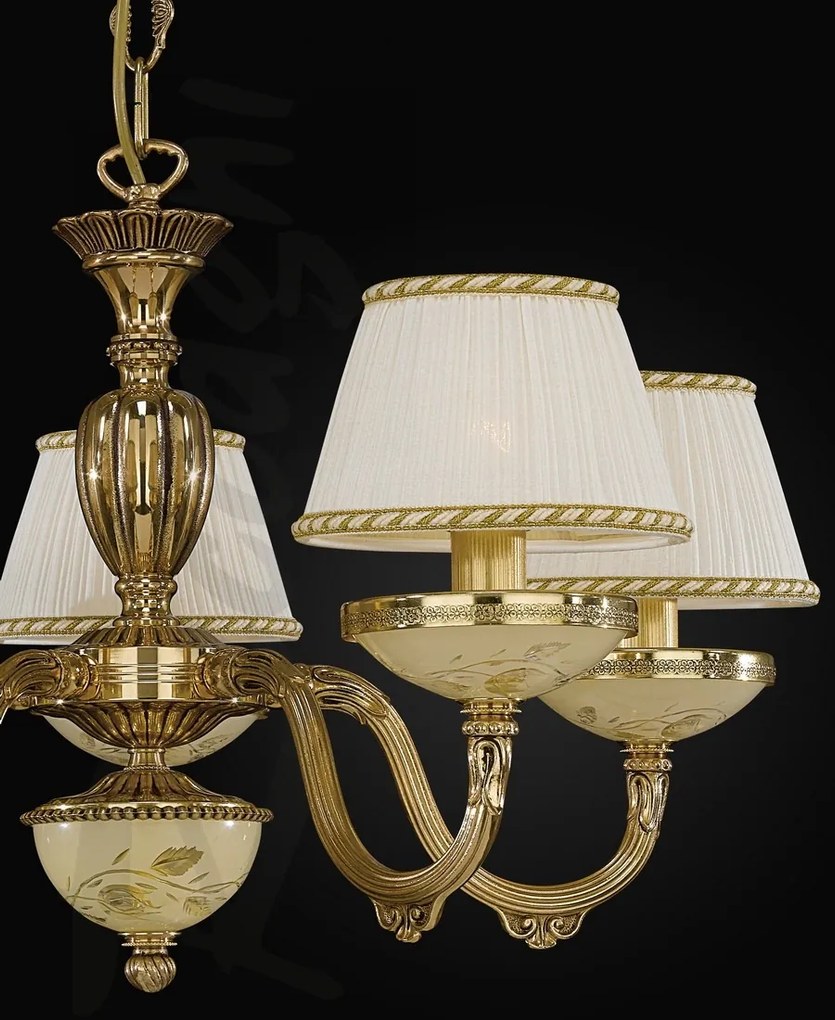 Candelabru din alama 5 brate design italian 6522