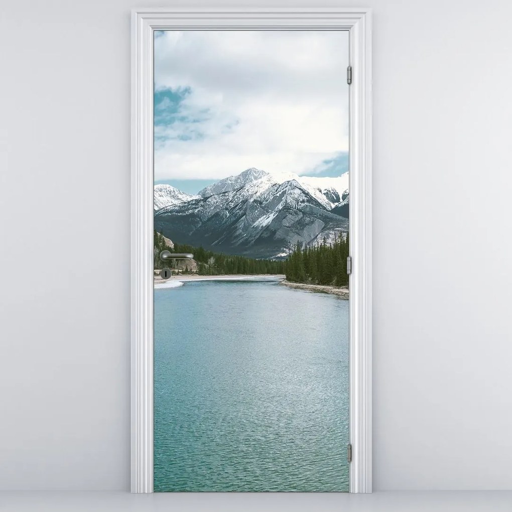 Fototapet pentru ușă - Peisaj montan (95x205cm)
