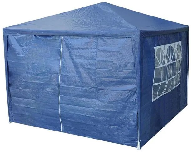 CORT PAVILION DE GRĂDINĂ 3X3 M 110g/m2 ALBASTRU GARDEN