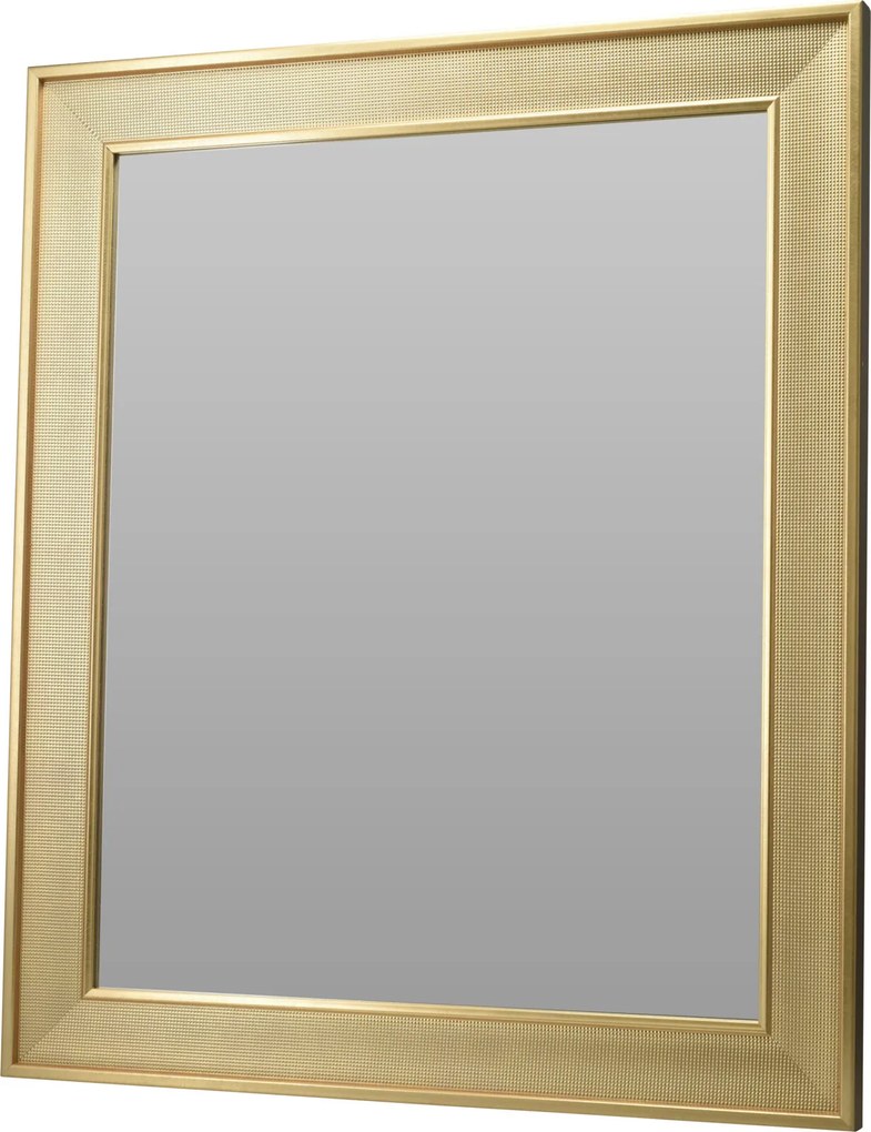 Oglindă de perete cu ramă metalică, efect metalic, 49,5 x 59,5 cm