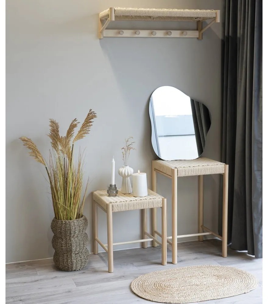 Scaun în culoare naturală din lemn masiv de plop Abano – House Nordic