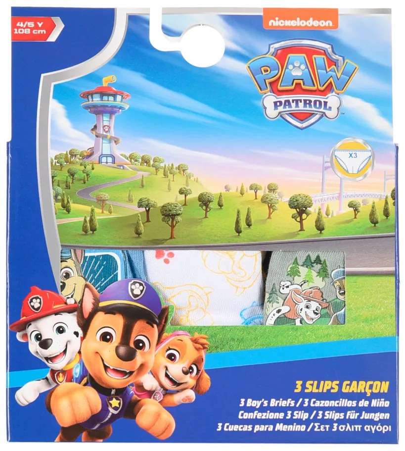 Patrula Cățelușilor Forest lenjerie de corp pentru copii, chiloți 3 bucăți/set 4 - 5 ani / 104 - 110 cm
