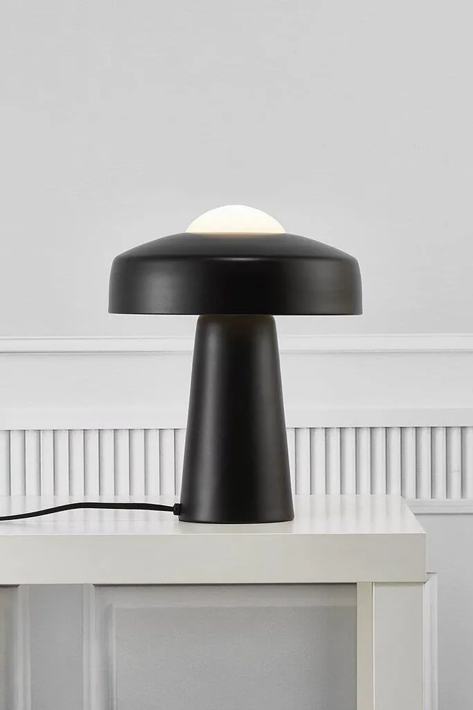Veioza moderna design ciuperca Time neagra 2010925003 NL