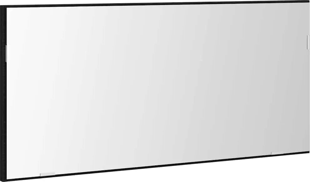 vidaXL Oglindă Stejar negru 80 x 37 cm Sticlă și Lemn Ingineresc