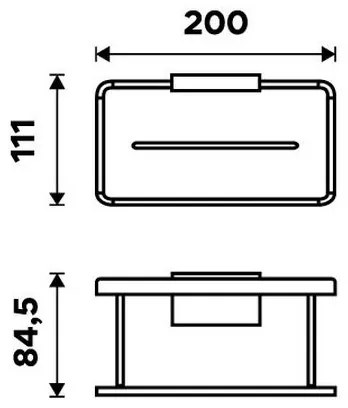 Raft de perete de duș NIMCO Ki-14015-B-90 KIBO negru mat/alb