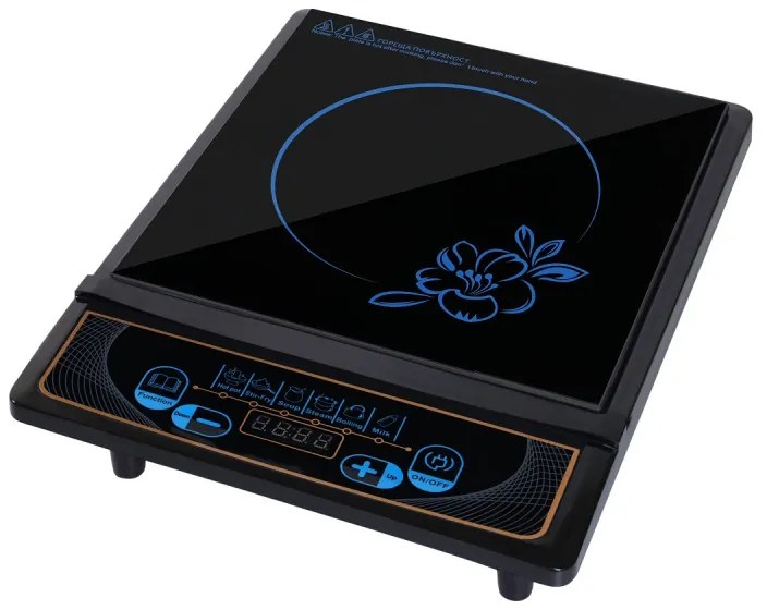 Plita cu inductie Elite EIP-1253P, 1500W, Control tactil, Afisaj LED, Protectie la supraincalzire, Negru/lucios