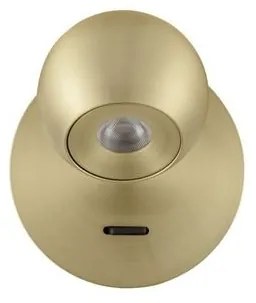 Aplica de perete cu spot LED SFERA aurie