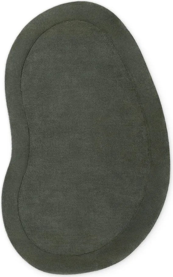 Covor verde închis țesut manual din amestesc de lână 125x200 cm Kari Organic – Villeroy&amp;Boch