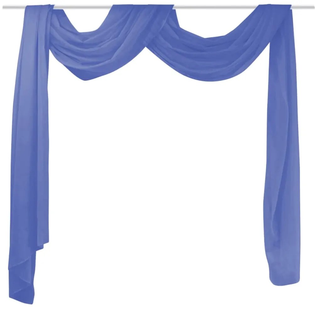 vidaXL Draperie din voal 140 x 600 cm, albastru regal