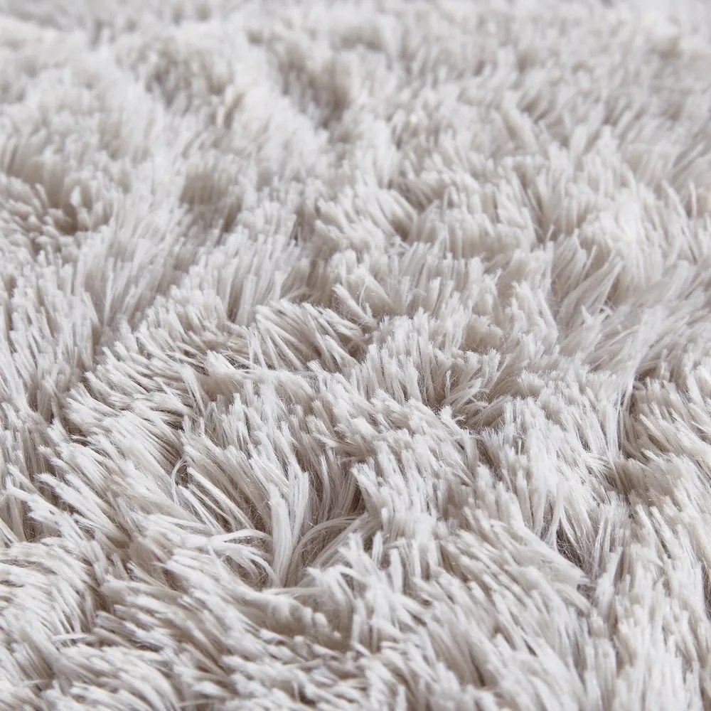Lenjerie de pat din micropluș gri deschis Catherine Lansfield Cuddly, 135 x 200 cm, gri