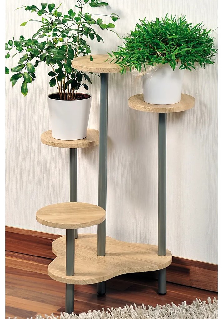 Suport pentru flori Kesper 17277, stejar sonoma,46 x 72,2 x 46 cm