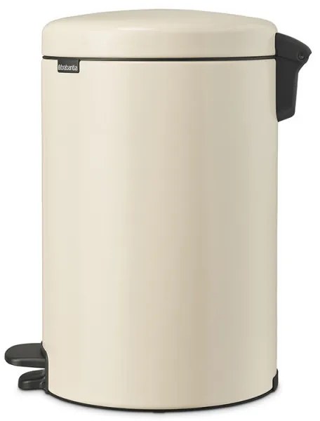 Cos de gunoi cu pedala Brabantia NewIcon 1005535, 20 L, Inchidere lina, Baza antiderapanta, Bej