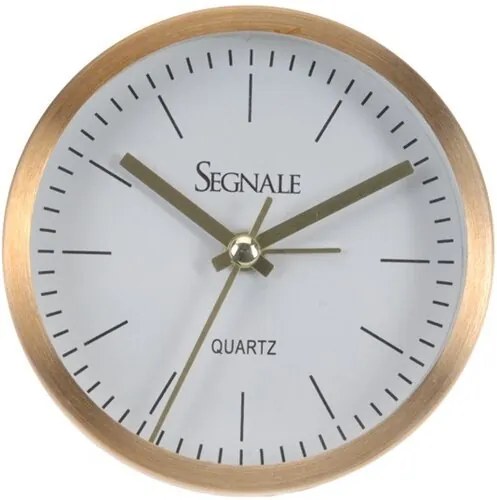 Ceas deșteptător Segnale, auriu, 9  x 2,5 cm