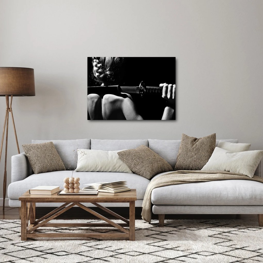 Tablou - Femeie cu o sabie (70x50 cm)