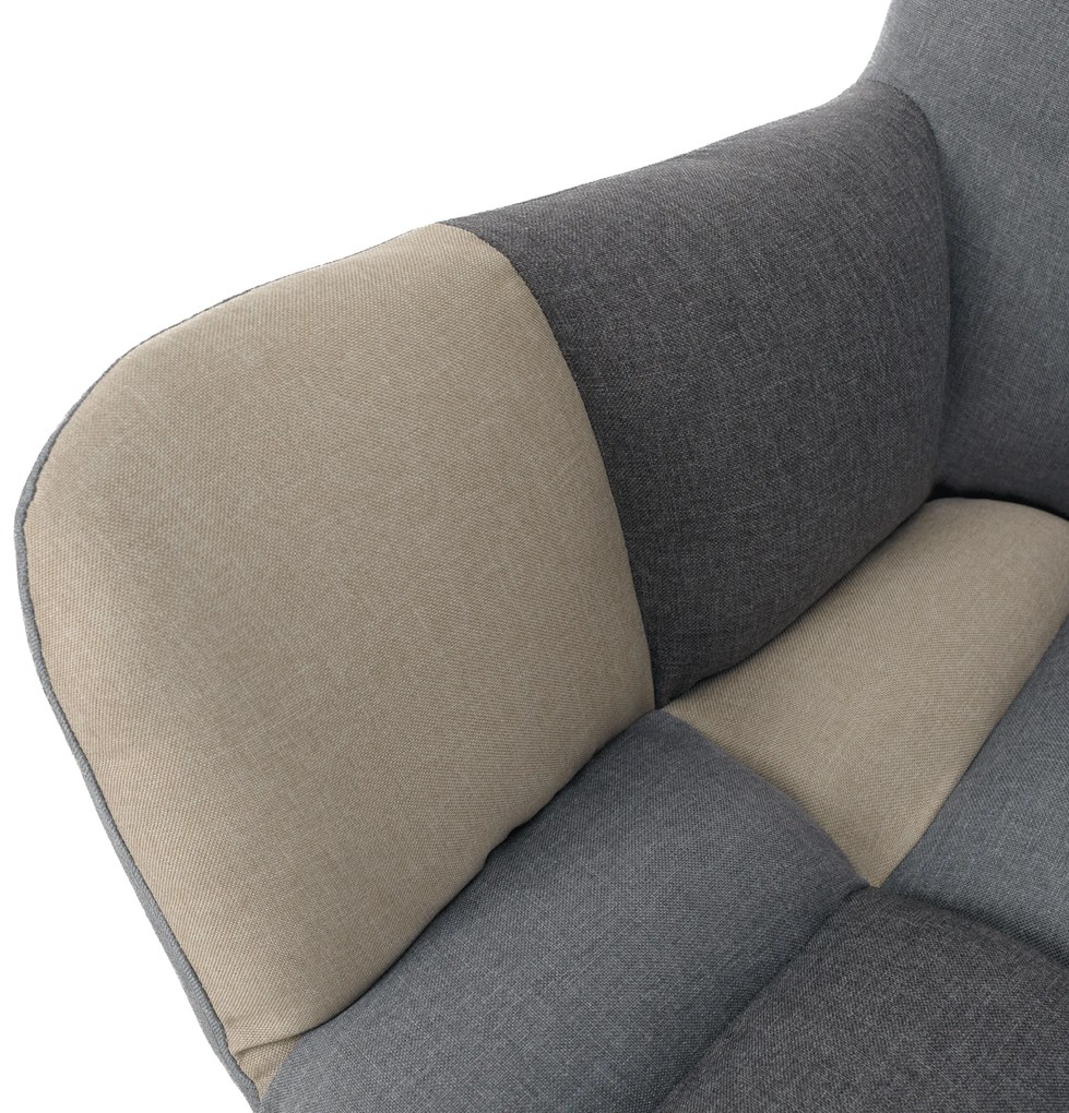 Scaun de design ţesătură bej, KOMODO