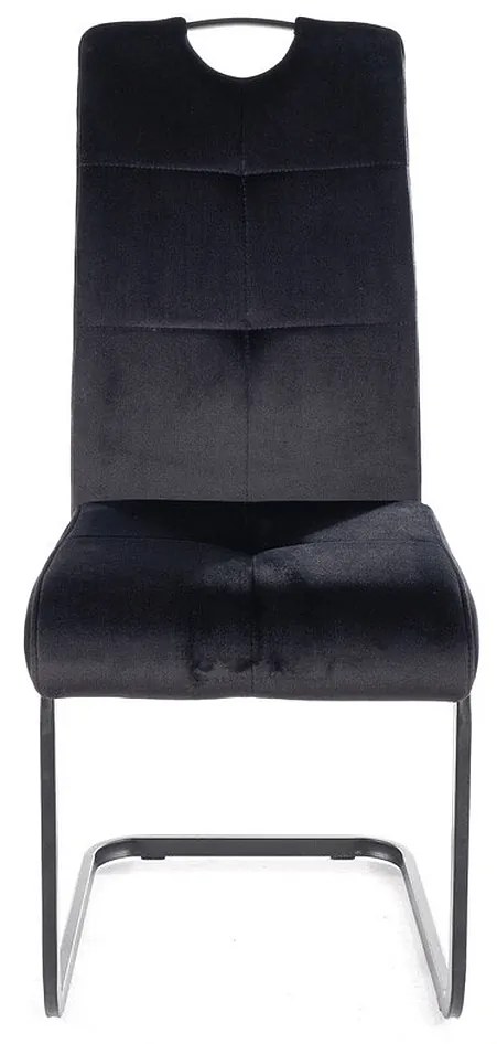 Scaun de bucaterie Axo Velvet, negru