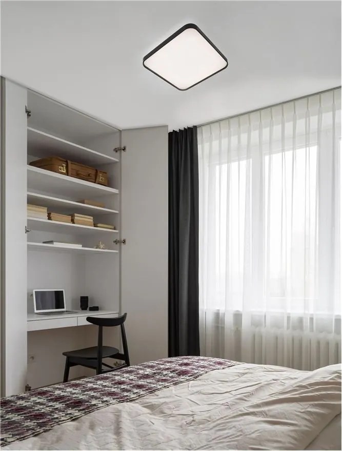 Plafoniera LED design minimal ATHOS neagra