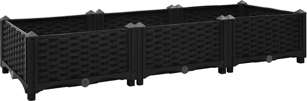 vidaXL Strat înălțat, 120x40x23 cm, polipropilenă