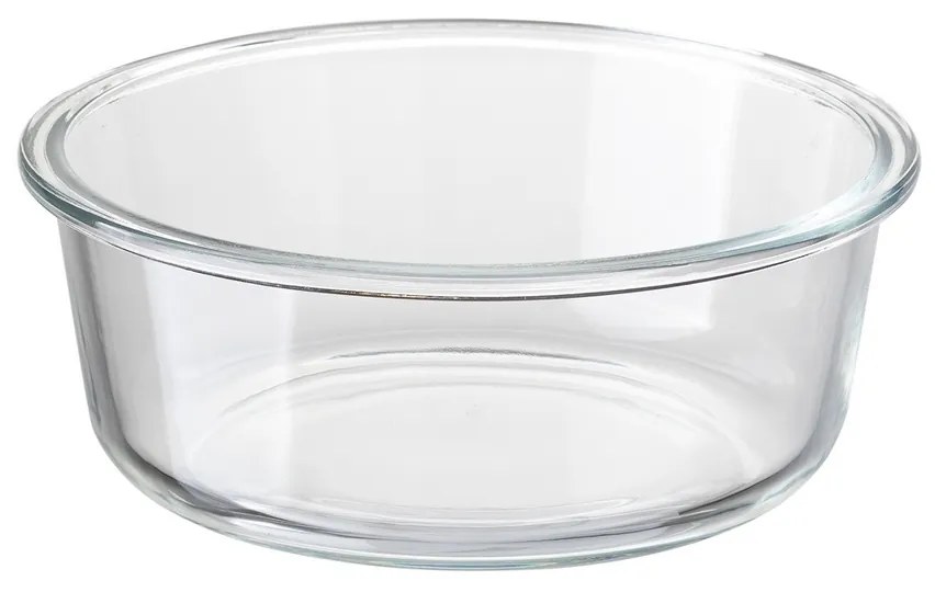 Recipient de sticlă cu capac din bambus Florina Clavato, 390 ml, S