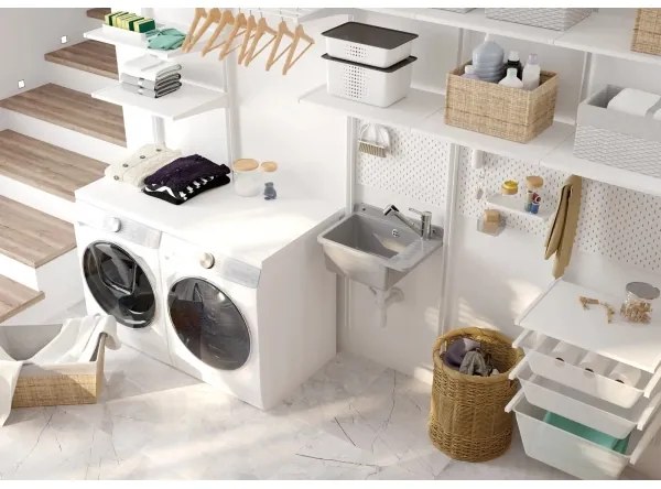 Baterie de chiuvetă cu cap de duș detașabil Deante BDN_071M NARCYZ crom lucios