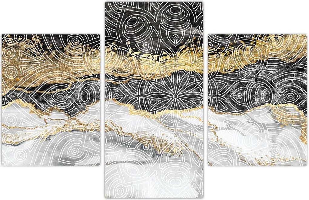 Tablou - Mandala în marmură (90x60 cm)