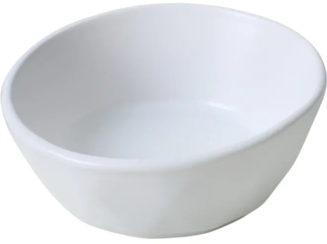 Set de 6 boluri din gresie ceramică Facetta 12 cm, alb