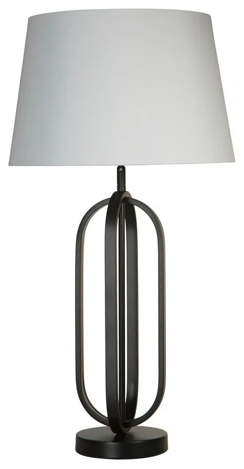 Veioza/Lampa de masa decorativa Chic negru/alb