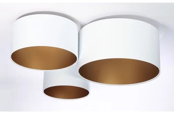 Plafonieră SPACE 3xE27/60W/230V alb/auriu