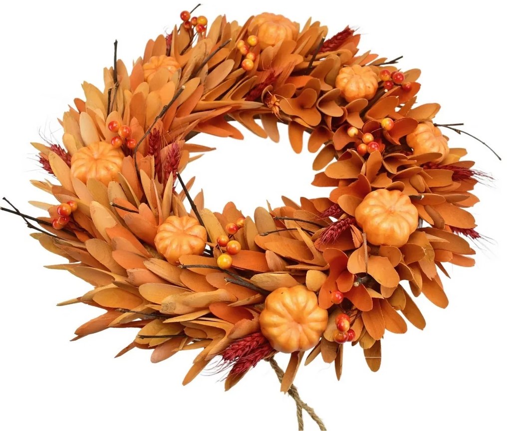 Coroniță de toamnă cu dovleci Mincio, 35 cm