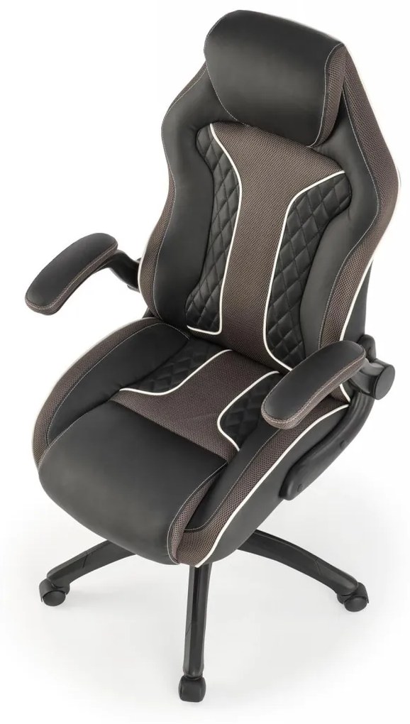Scaun de birou Hamlet negru/gri H124 cm