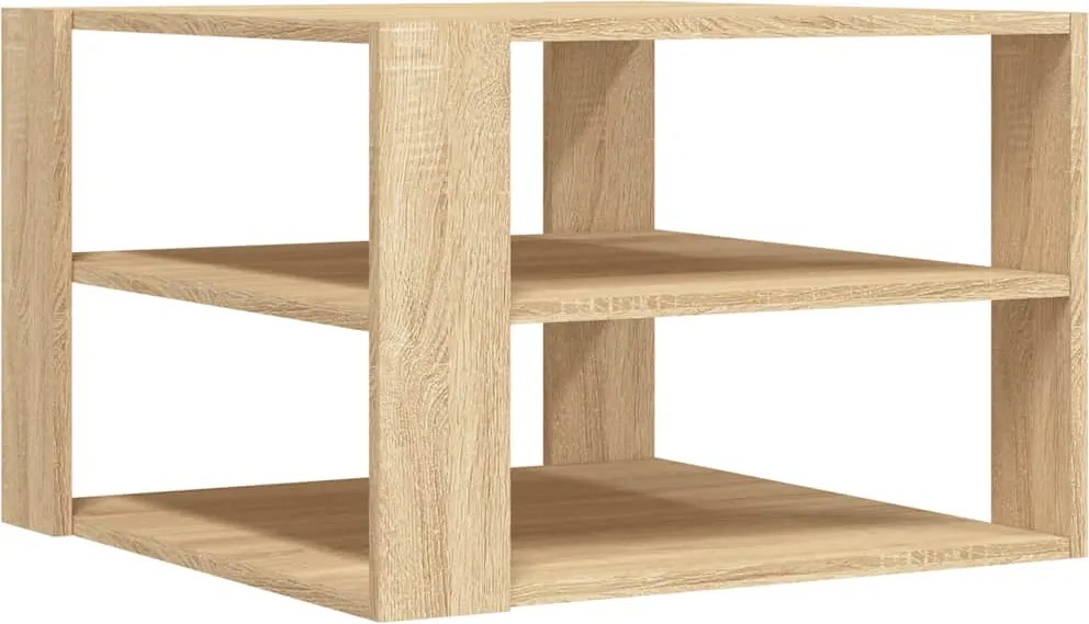 vidaXL Măsuță de cafea, stejar sonoma, 58x58x40 cm, lemn compozit