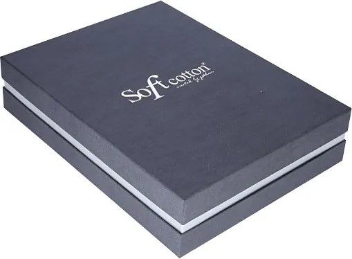 Halat pentru bărbați LORD + prosop + prosop de corp + cutie cadou XL Albastru închis / Navy