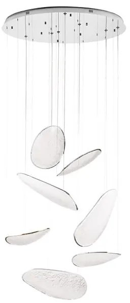 Lustra casa scarii lumina decorativa LED Empire 121W crom