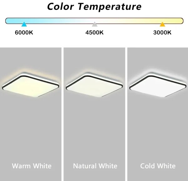 Plafonieră LED dimabilă Brilagi SMART LED/36W/230V 45x45 cm Wi-Fi Tuya + telecomandă