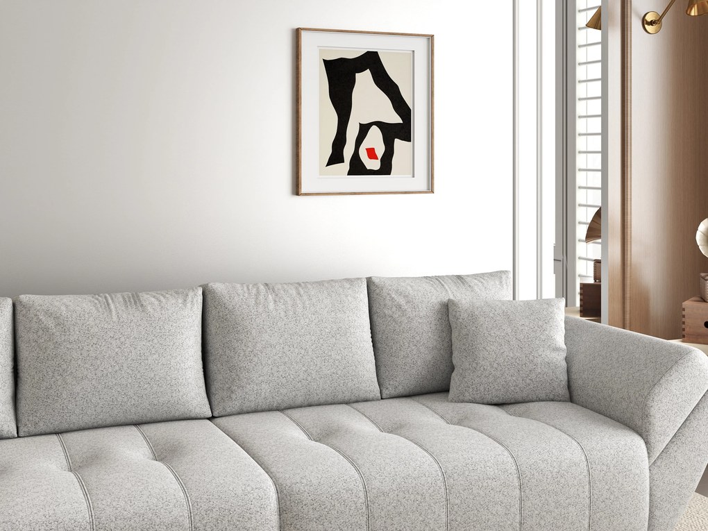 Canapea extensibilă dumonde cu ladă de depozitare si sezut confortabil din spuma high-density, Berlin Euphoria Dove 300x100 cm